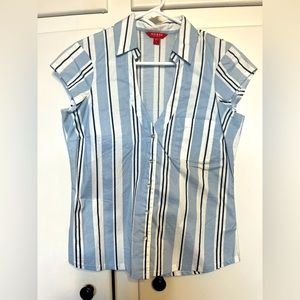 Small, slim fit button up (silver buttons) Guess top
